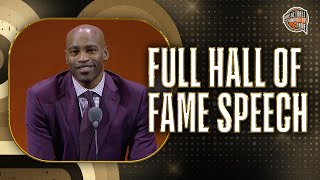 Vince Carter  Hall of Fame Enshrinement Speech [upl. by Flossi857]