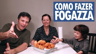 Como fazer FOGAZZA  Receita Prática e Rápida [upl. by Einnhoj]