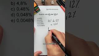 Porcentagem de porcentagem matematica enem concursos [upl. by Linus]