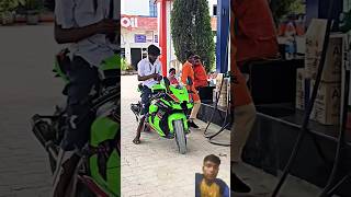 Kawasaki Ninja ZR10R Me Bhikhari Ne Ka petrol Dalya 😂😂 automobile comedy video explore [upl. by Nednil]