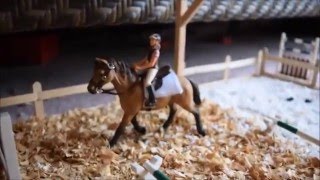 Schleich barn tour January 2016 Silver Star Stables part 1 [upl. by Charity]