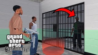 What Happen If CJ VISIT The PRISON When SWEET Is ARESTED in GTA San Andreas [upl. by Ormond]