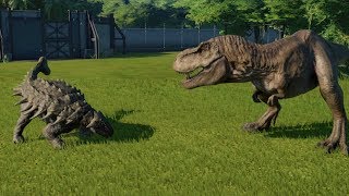 AnkylosaurusFully Modified VS TRex IRex IRaptor Spinosaurus and Allosaurus  JWE [upl. by Ehcadroj430]