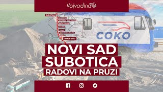 Brza pruga Novi Sad  Subotica Nezaustavljivo napreduju radovinovembar 2022 Vojvodinauzivo [upl. by Kramnhoj]