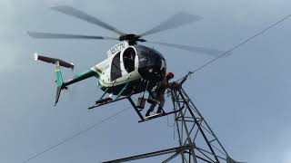 Test High Risk Lineman Helicopter Passed [upl. by Yrek]