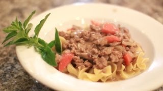 Turkey Stroganoff Recipe  Recipe for Healthy Stroganoff [upl. by Navannod]