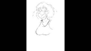 Girl Runner Timelapse Drawing animation testrig digitalart art toonboomharmony digitaldrawing [upl. by Gad]