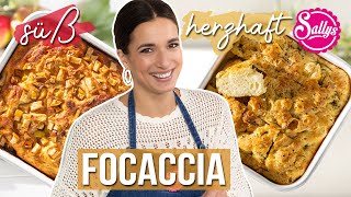 Focaccia weich amp knusprig klassisch amp süß  instant amp overnight Teig [upl. by Isyed]