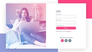 Complete Responsive Log in Form Design From Scratch using Html amp CSS  How To Create a Sign In Form [upl. by Meaghan]