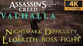 AC Valhalla  Leofrith boss fight  Nightmare Aesir difficulty playthrough [upl. by Olwena69]