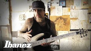 Fieldy from Korn on the Ibanez K5LTDWH bass [upl. by Eneleahcim84]