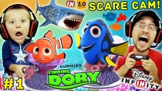 FINDING DORY Shark Scare Cam Disney Infinity 30 Movie Playset Part 1 w Gummies FGTEEV Gameplay [upl. by Ezar80]