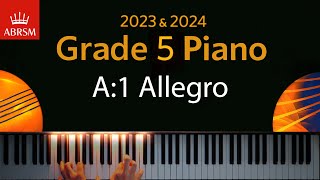 ABRSM 2023 amp 2024  Grade 5 Piano exam  A1 Allegro  Domenico Cimarosa [upl. by Atworth532]