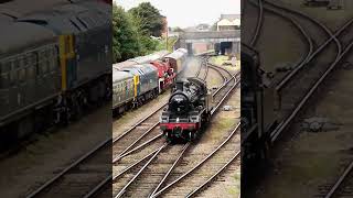 BR Standard 2MT 78018  Loughborough Central GCR 17824 steam preserved railway [upl. by Coniah]