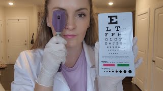 ASMR 30 Minute Classic Eye amp Ear Exam  Snellen Chart Ophthalmoscope Hearing Tests [upl. by Noired]