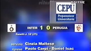 InterPerugia 10 199697  Domenica Sportiva serpentina di Javier Zanetti [upl. by Willis409]