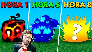 🔥Blox Fruits Nível 1 a 2550 Mudando de Fruta a Cada Hora😱 FILME COMPLETO [upl. by Alel535]