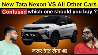 New Tata Nexon Vs Xuv 300 vs Brezza Vs Venue Sonet Vs Fronx 🔥 इनमे Confused हो तो ये देखलो 🫵🏻 [upl. by Leiru]