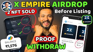 X Empire Withdrawal before Listing  Live Proof of X Empire NFT Withdrawal  X Empire Airdrop [upl. by Mohamed]