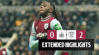 Extended Highlights  Newcastle 02 West Ham  Premier League [upl. by Harima922]