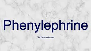 Phenylephrine Pronunciation How to Say Phenylephrine  Are You Saying Phenylephrine Right [upl. by Burtis75]