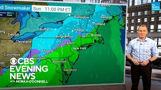 Millions under winter storm watch as snow moves across Midwest and New England [upl. by Nnanerak]