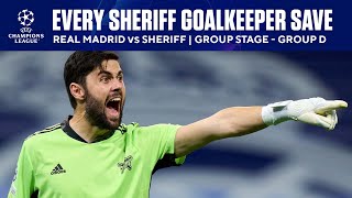 EVERY Sheriff Tiraspol Goalkeeper Save vs Real Madrid  Group Stage  Group D  CBS Sports Golazo [upl. by Whitebook508]