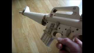 M16A1 Vietnam wooden US Army assault rifle [upl. by Stucker]