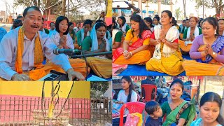 Bathou aroj at Dhireswar Shiva temple  bathou aroj prayer [upl. by Ahders394]