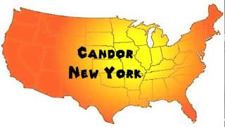 How to Say or Pronounce USA Cities — Candor New York [upl. by Maxwell]