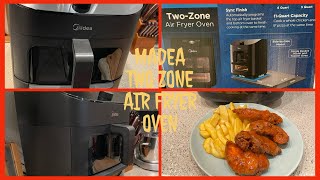 The Best Air Fryer EverMIDEA TWO ZONE AIR FRYERCook 2 Items At The Same TimeDifferent Temperature [upl. by Ahseek]