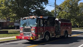 Powercall East Hartford Fire Department Engine 5 and Ladder 2 responding [upl. by Debbee]