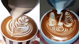 Amazing Cappuccino Latte Art Skills 2019 ❤️ [upl. by Rurik]