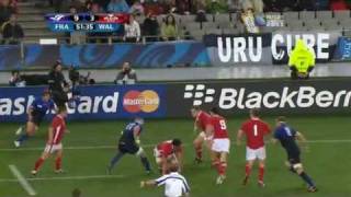 Rugby union Semifinal France vs Wales at Auckland New Zealand part 6 [upl. by Aramoy]