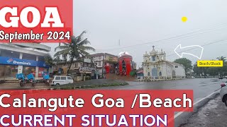 Goa  Calangute Beach  September 2024  Famous Holiday Street Shopping  Goa Vlog  North Goa [upl. by Westbrook78]