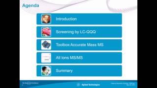 Screening of veterinary drugs by LC MS [upl. by Aubyn]