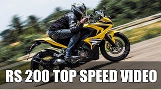 Pulsar RS 200 top speed  152 kmph  IAMABIKER [upl. by Darcy942]