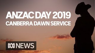 Anzac Day dawn service from the Australian War Memorial in Canberra  ABC News [upl. by Viridis]