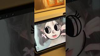 digitalart drawing procreate tutorials howtodraw illustration tiktok art girl shorts [upl. by Grodin563]