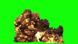 4K BIG Explosion  Green Screen [upl. by Nitsed2]