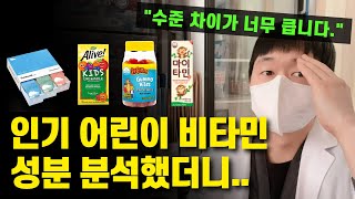 비타민 먹이기 전에 반드시 확인하세요 효과 좋은 영양제 고르는 법 키즈 비타민 국내 해외 제품 비교 분석 [upl. by Brentt140]