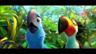 Filme Rio 2 arara Blue encontra o pai na floresta Lançamento março 2014 [upl. by Lleinnad]