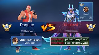 I MET A TRASHTALKER GLOBAL KHALEED IN RANKED AND THIS HAPPENED… [upl. by Arabeila498]