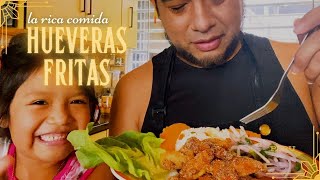 Hueveres Fritas  Receta Peruana  Pescados y Mariscos [upl. by Dupaix]