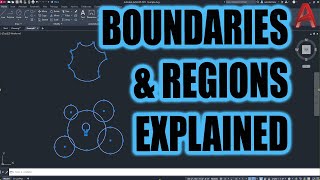 AutoCAD Boundary vs Region Difference between Boundaries amp Regions  MustKnow Tips [upl. by Adnirem]