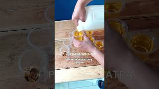 Jualan minyak goreng dlm gelas plastik sealer listrik dg setrika idekreatif jualan minyakgoreng [upl. by Hukill872]