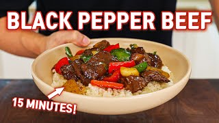 The Easiest Beef Stir Fry You Can Eat Everyday l Black Pepper Beef in 15 Minutes [upl. by Jade305]