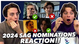 2024 SAG Nominees REACTION [upl. by Conlen]