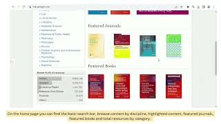 A Basic Guide To Using Springer Link eBook [upl. by Usanis]