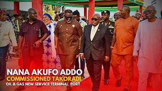 Nana Akufo Addo Commissions Takoradi Harbour New Oil amp Gas Service Terminal Port [upl. by Einial327]